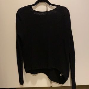 Helmut Lang Asymmetrical Sweater with Hood